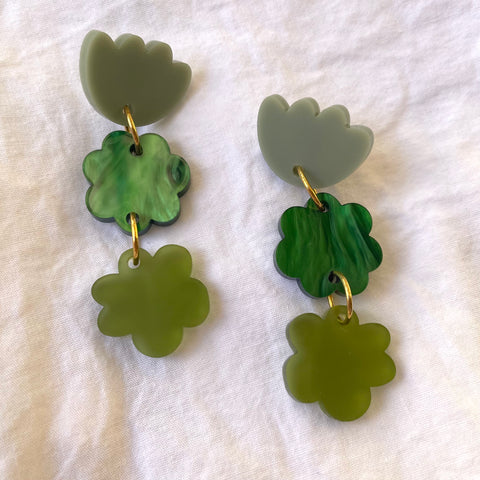Green Flower Stacks