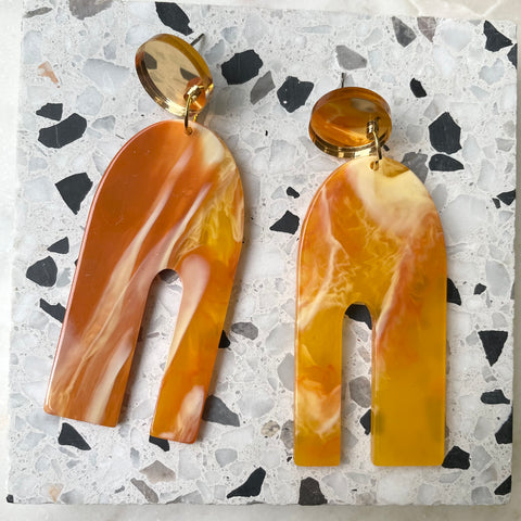 Yellow & Orange Swirl Arches