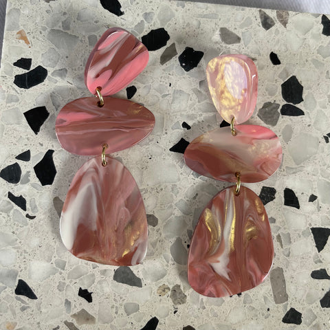 Pink Shimmer Swirl Stacks