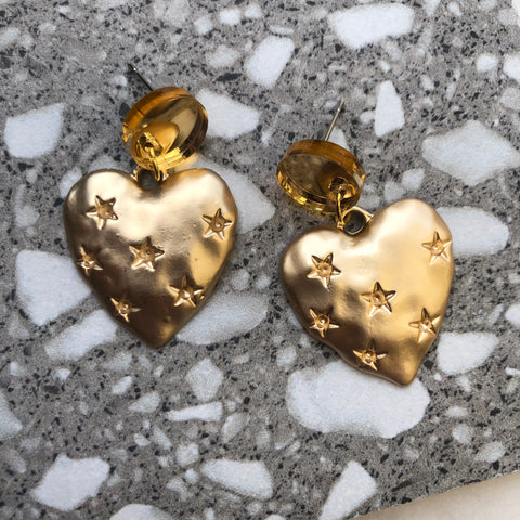Gold Star Hearts