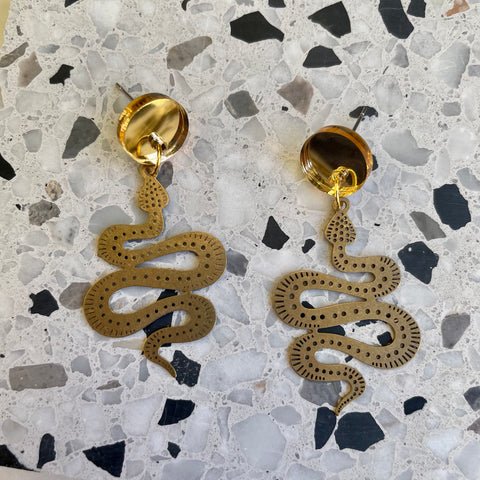 Gold Brass Snakes
