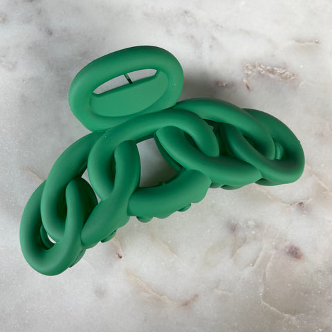 Green Link Hair Clip Claw