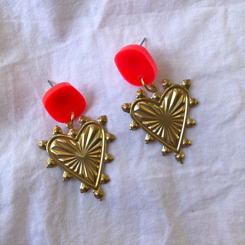 Red & Gold Hearts