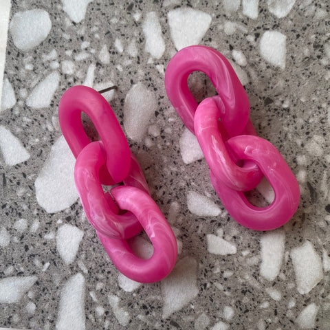 Pink Resin Chains