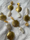 Gold Shell Pearl Drops
